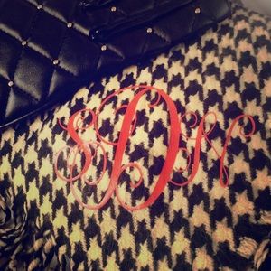 Houndstooth scarf -blank